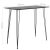Bar Table 120x60x105 cm – Black