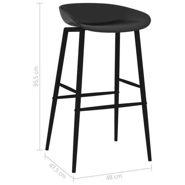 Bar Chairs 4 pcs – Black