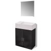 Three Piece Bathroom Furniture and Basin Set – Black, Model 2