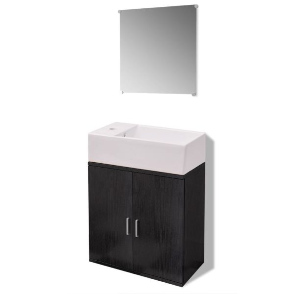 Three Piece Bathroom Furniture and Basin Set