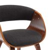 Dining Chair Bent Wood and Faux Leather – Grey and Dark Brown, 2