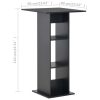 Bar Table 60x60x110 cm – Black