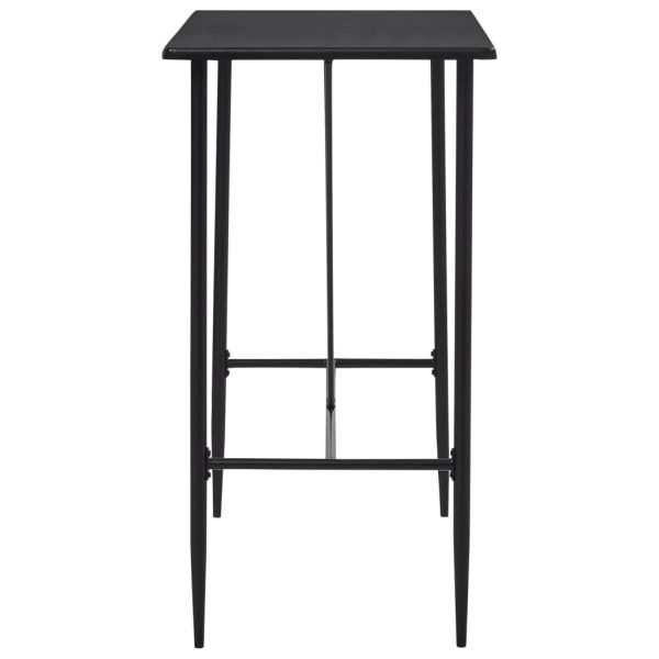 Bar Table 120x60x110 cm MDF – Black