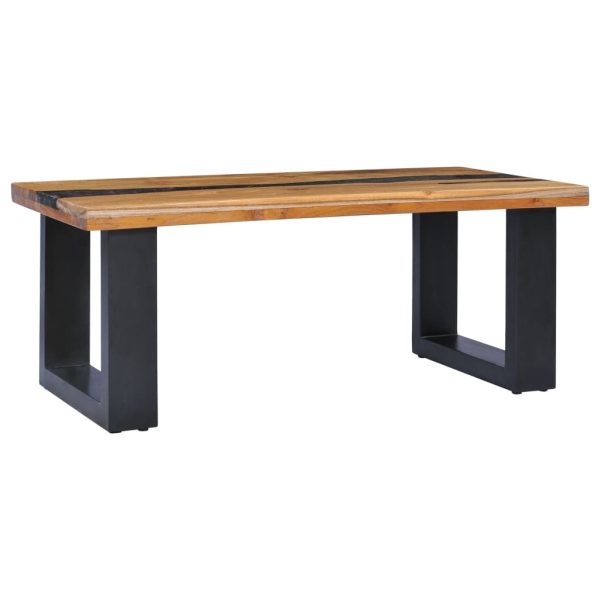 Coffee Table 100x50x40 cm Solid Teak Wood