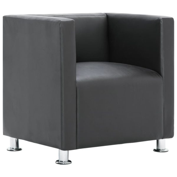 Cube Armchair Faux Leather