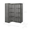 Corner Wardrobe 130x87x169 cm – 130x87x169 cm