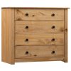 Side Cabinet 80x40x73 cm Pine Panama Range – Brown