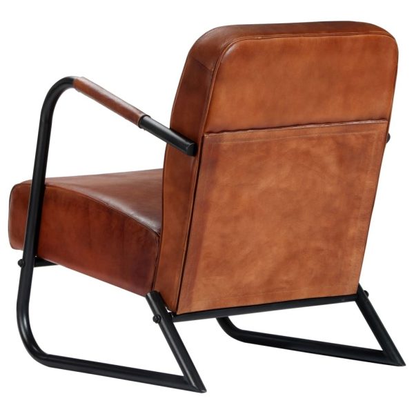 Relax Armchair Real Leather – Brown