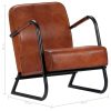 Relax Armchair Real Leather – Brown