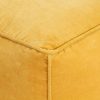 Pouffe Cotton Velvet 40x40x40 cm – Yellow