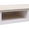 Console Table 110x45x76 cm Wood – White and Wood Colour