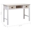 Console Table 110x45x76 cm Wood – White and Wood Colour