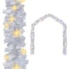 Christmas Garland with LED Lights White – 5 M