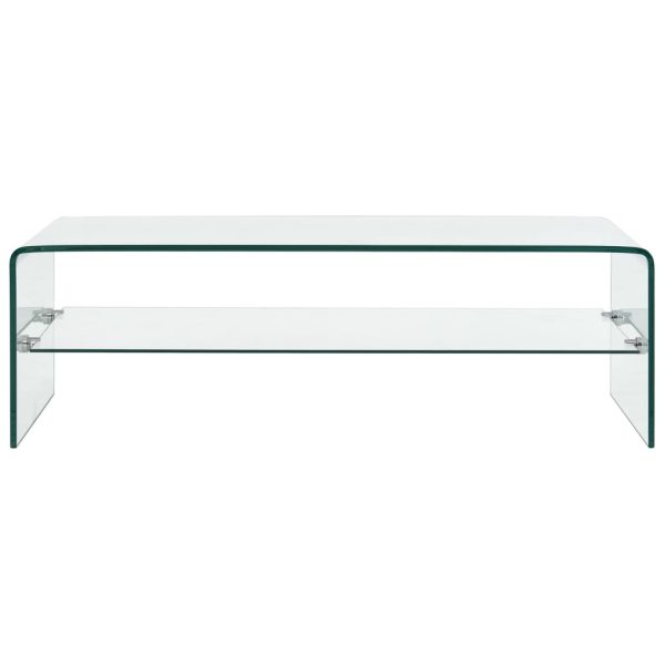 Coffee Table Clear Tempered Glass