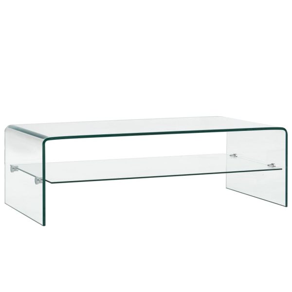 Coffee Table Clear Tempered Glass