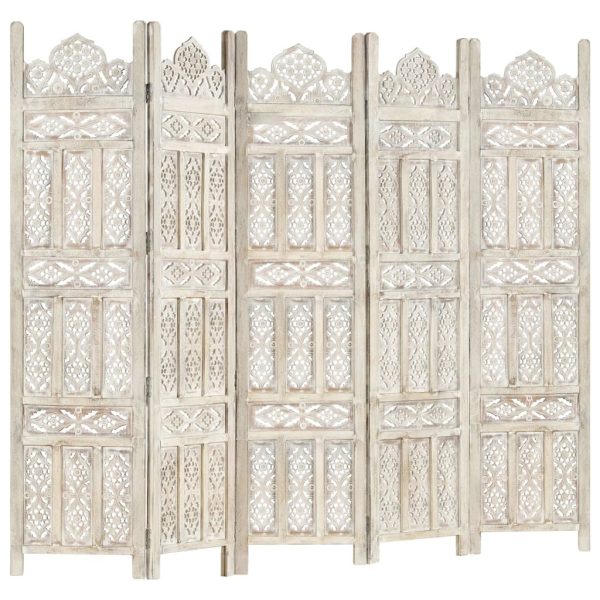 Puyallup Hand carved Room Divider 120×165 cm Solid Mango Wood