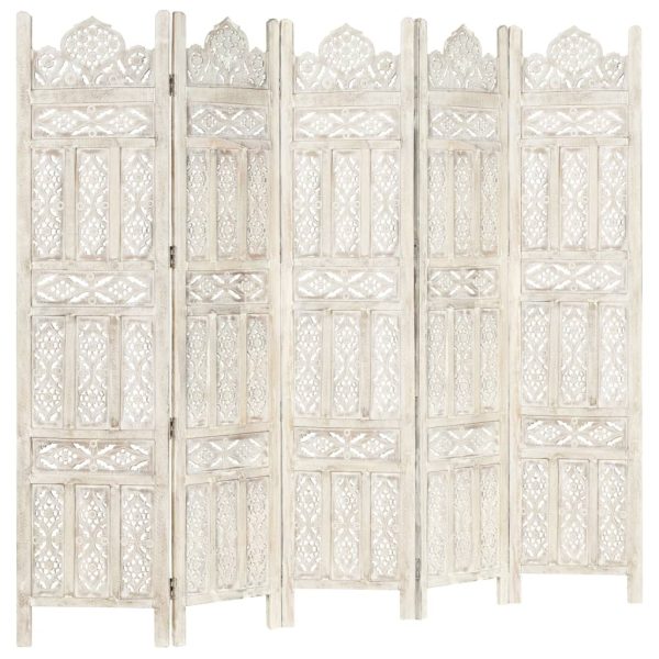 Puyallup Hand carved Room Divider 120×165 cm Solid Mango Wood