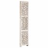 Petaluma Hand carved 3-Panel Room Divider 120×165 cm Solid Mango Wood – White