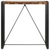 Bar Table Solid Mango Wood – 110x60x110 cm, MULTICOLOUR