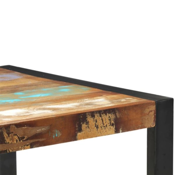 Bar Table Solid Mango Wood – 110x60x110 cm, MULTICOLOUR