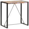 Bar Table Solid Mango Wood – 110x60x110 cm, MULTICOLOUR