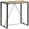 Bar Table Solid Mango Wood – 110x60x110 cm, MULTICOLOUR