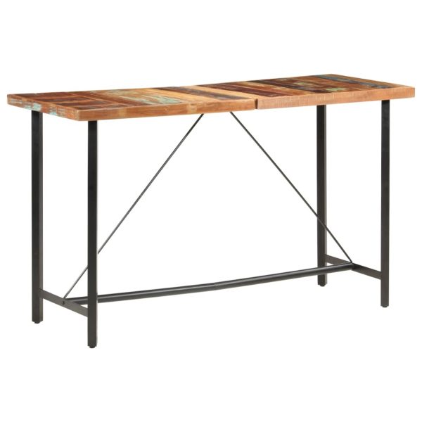 Bar Table 180x70x107 cm – Solid Reclaimed Wood