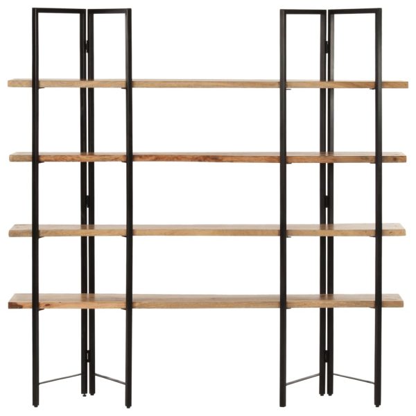 4-Tier Bookcase Solid Mango Wood