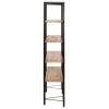 4-Tier Bookcase Solid Mango Wood – 160x35x160 cm