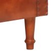 Tub Chair Real Goat Leather – Brown