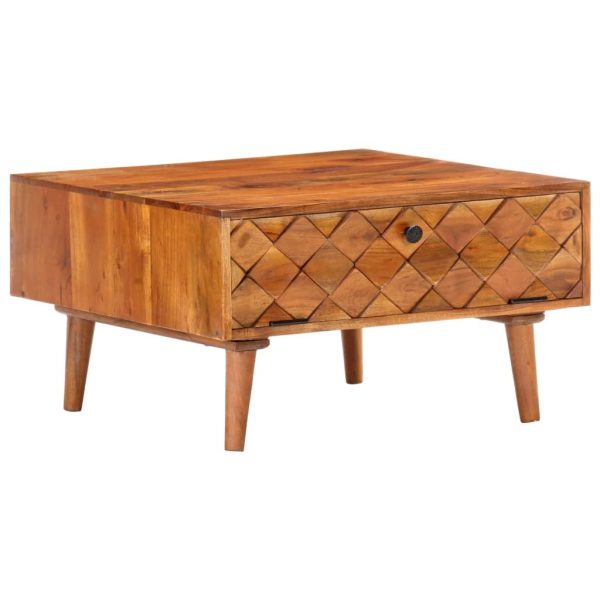 Coffee Table 68x68x38 cm – Solid Acacia Wood
