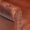 Armchair Real Goat Leather – Brown