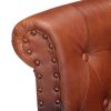 Armchair Real Goat Leather – Brown