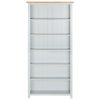 6-Tier Bookcase 80x23x180 Solid Wood – 80×22, Grey