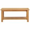 Coffee Table Solid Wood – 110x55x40 cm, Dark Brown