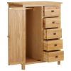 Wardrobe 76x52x105 cm Solid Wood – Brown