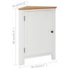 Corner Cabinet 59x45x80 cm Solid Wood – White