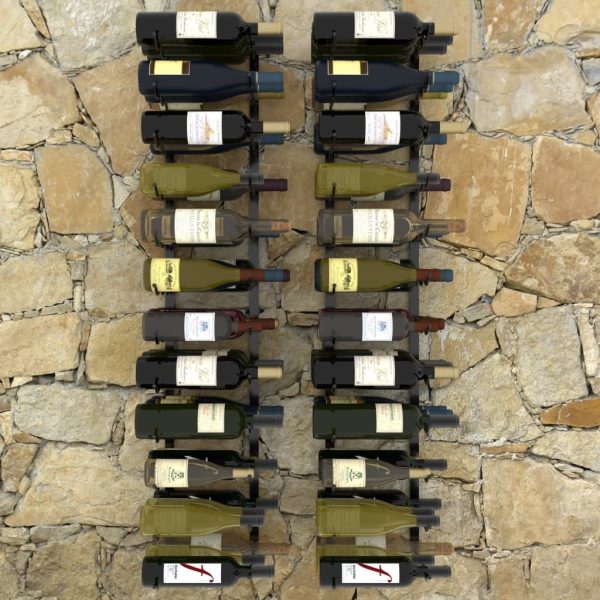 Wall-mounted Wine Rack for Bottles Iron