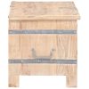 Chest 90x40x40 cm Solid Acacia Wood – Light Brown