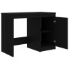 Desk 140x50x76 cm Engineered Wood – Black