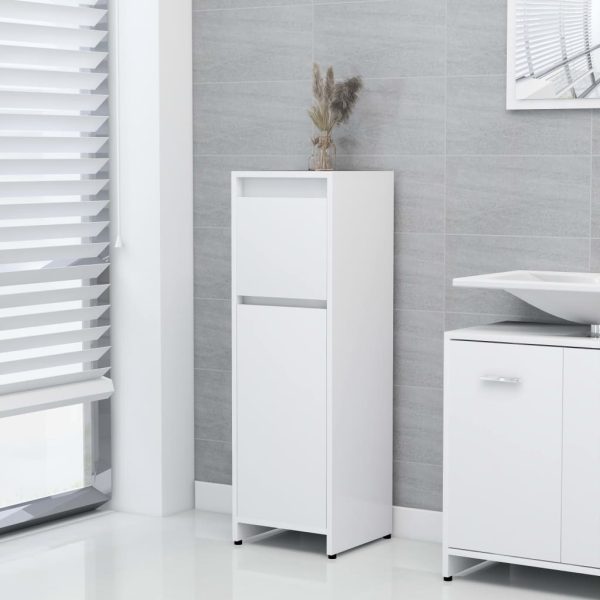 4 Piece Bathroom Furniture Set Engineered Wood – White