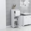 4 Piece Bathroom Furniture Set Engineered Wood – White