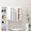 4 Piece Bathroom Furniture Set Engineered Wood – White