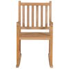 Rocking Chair with Cushion Solid Teak Wood – Anthracite