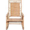Rocking Chair with cushion Bamboo – Anthracite