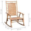 Rocking Chair with cushion Bamboo – Anthracite