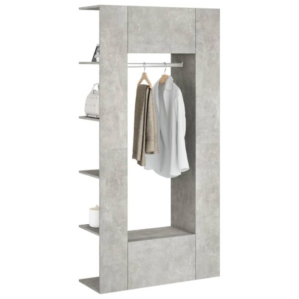 Hallway Cabinets 2 pcs Engineered Wood – Concrete Grey