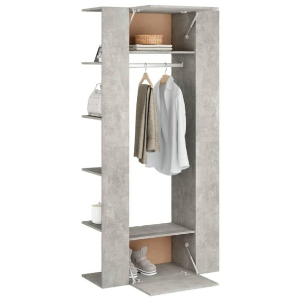 Hallway Cabinets 2 pcs Engineered Wood – Concrete Grey