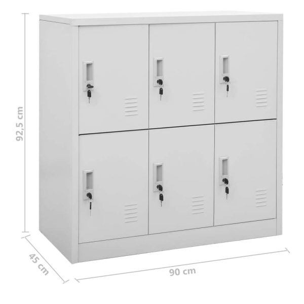 Locker Cabinet 90x45x92.5 cm Steel