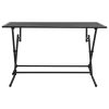 Folding Mesh Table Steel Anthracite – 120x60x72 cm